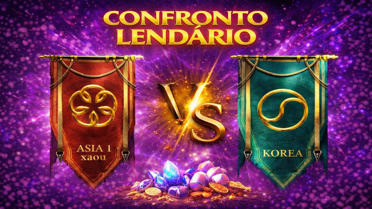 CONFRONTO LENDARIO ASIA1 VS KOREA - Legend of Ymir!