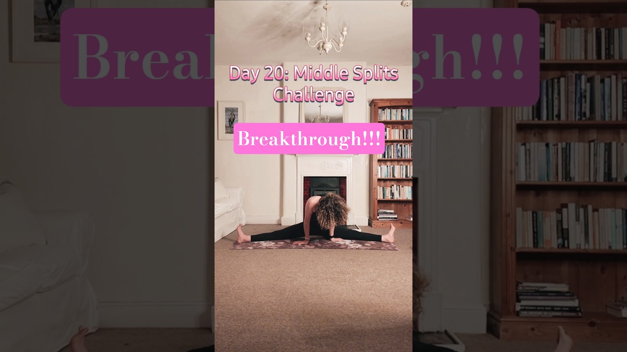 Middle Splits Training| Look what just happened! 🎉 Day 20  