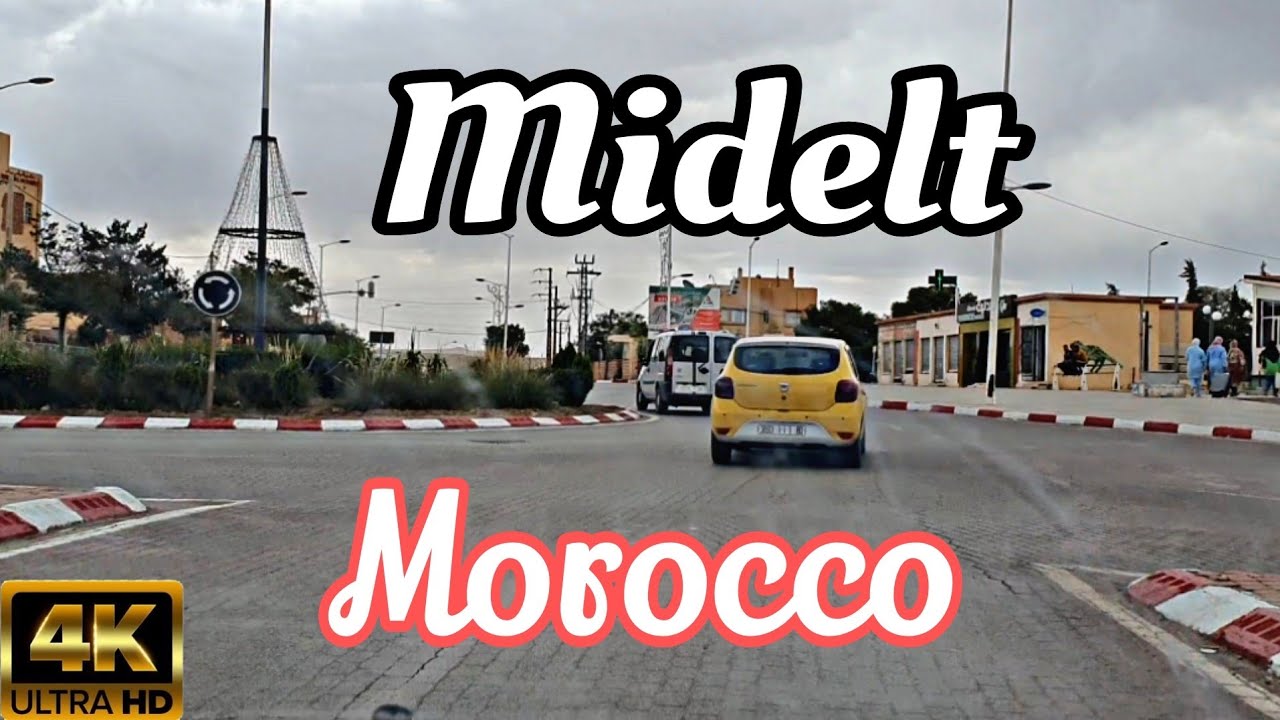 Driving Downtown Midelt Morocco🇲🇦 immersive video