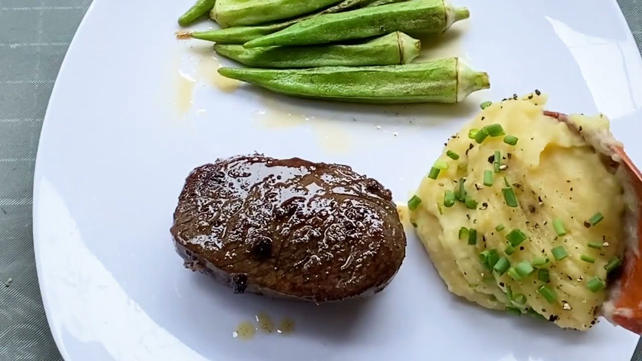 Steak with mashed potatoes recipe II ស្តេកដំឡូងកិន #Vkhcooking