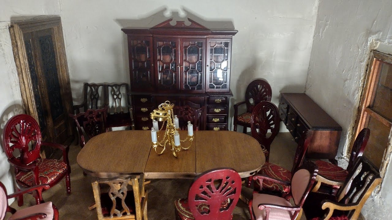 DOLLHOUSE DINING ROOM PART 1 - PLANS -ROOMING HOUSE DOLLHOUSE