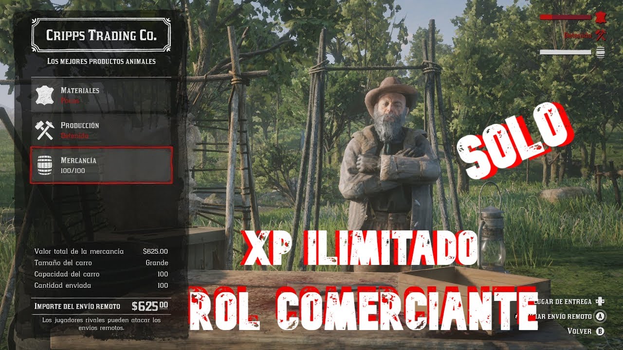 SUBE EL NIVEL DEL *ROL COMERCIANTE* + XP JUGADOR *FACIL Y RAPIDO* RED DEAD REDEMPTION 2 ONLINE