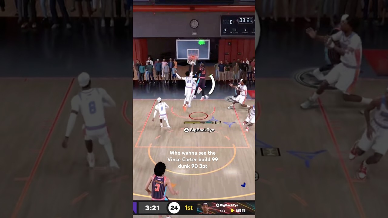 Vince Carter build 99 dunk 90 3pt should I drop the whole vid😳😳😳#nba #nba2k26 #dunkcontest