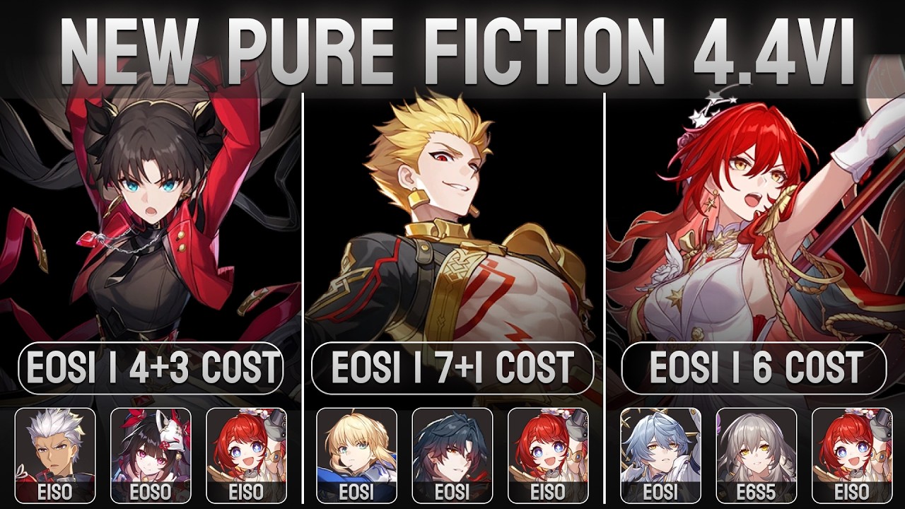 E0S1 Tohsaka Rin. Gilgamesh and Himeko Nova in Pure Fiction! +Builds in the end | HSR 4.4v1