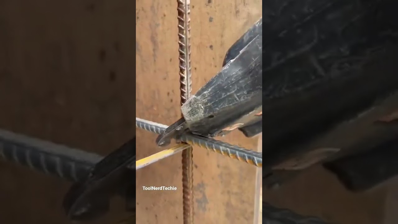 Best Automatic Rebar Tying Machine #construction #tools #masonry