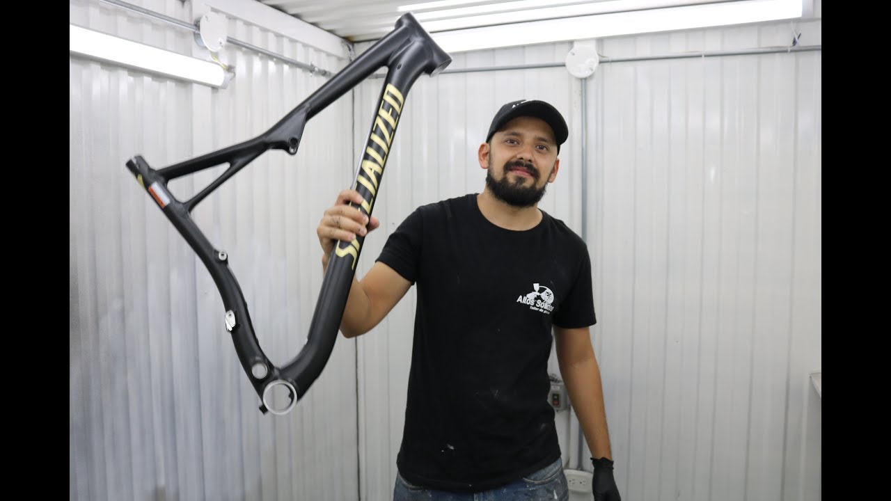 Pintura specialized Epic, Cambio de color, negro mate