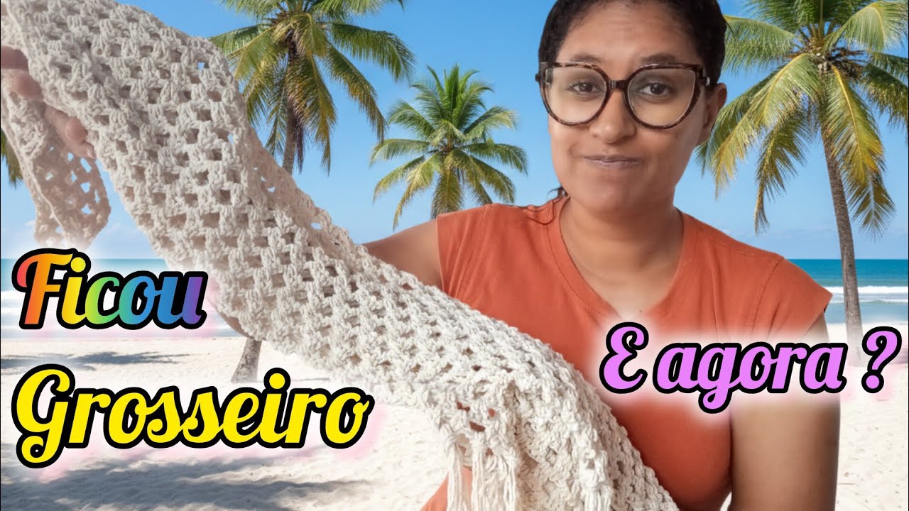 Qual o melhor fio para fazer saída de praia e biquíni fio 4 ou fio 6 barbante ⁉️