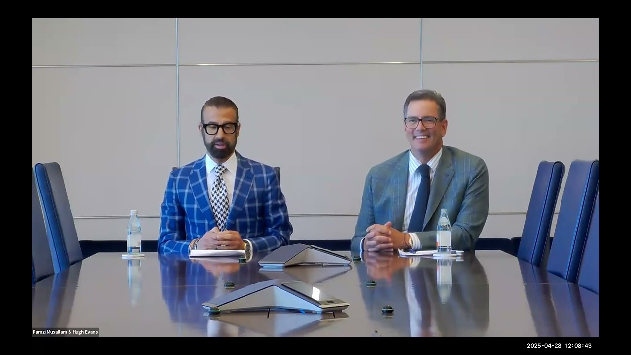 Distinguished Speaker Series: Ramzi Musallam, MBA '97, and Hugh Evans, MBA '97