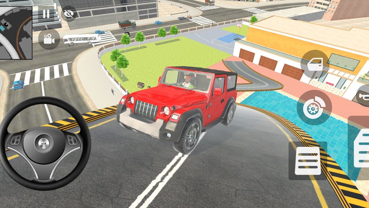 Thar vs Mega Ramp 😈 Extreme Jump🔥  Indian Theft Auto Simulator 💥🤩