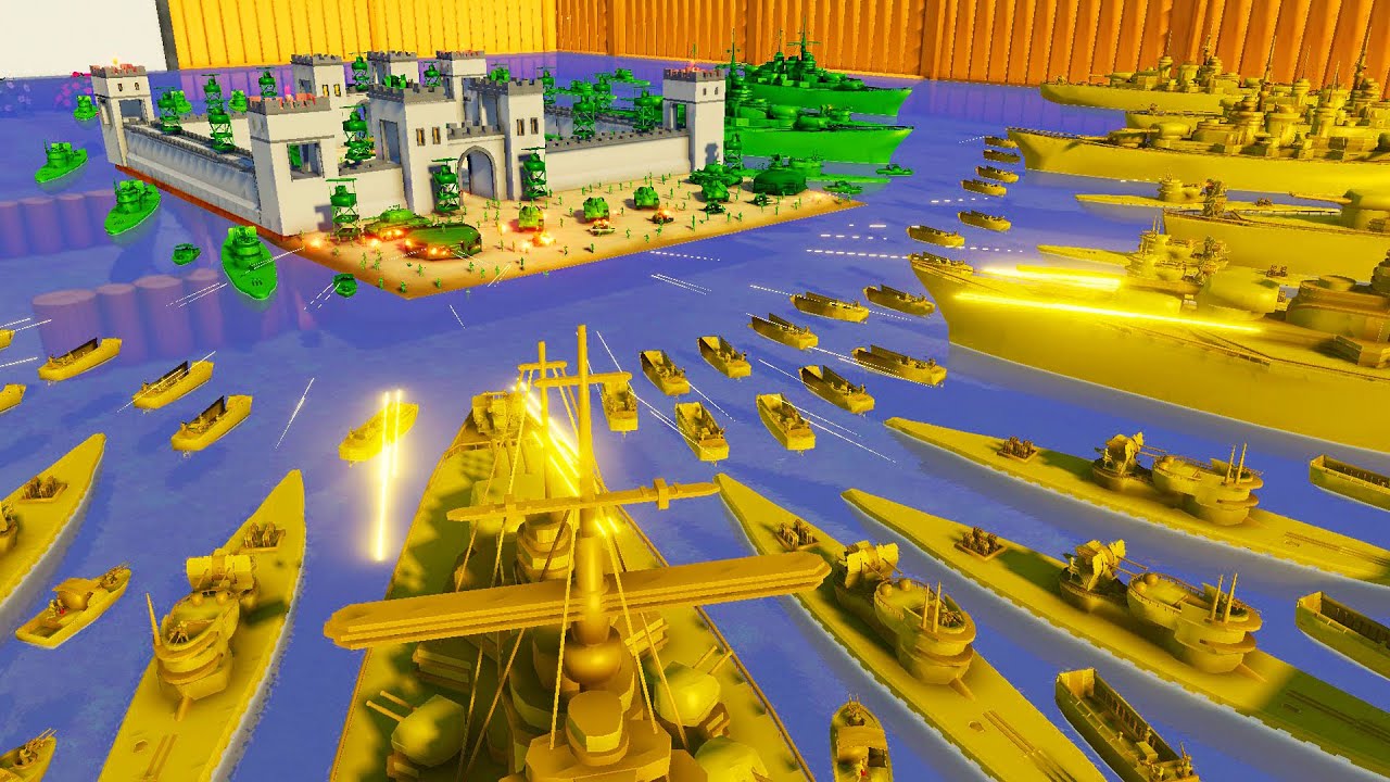Can Green Army Men Hold ISLAND FORT vs INVASION!? - Attack on Toys