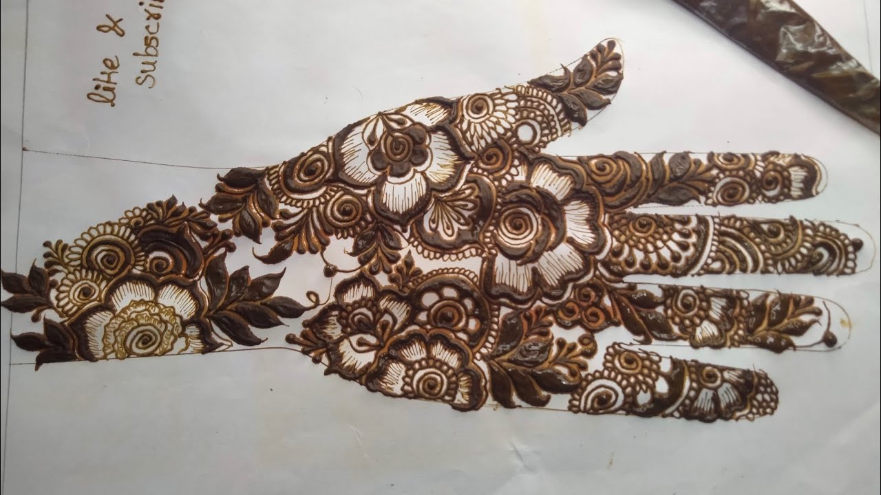☘️🌺floral mehndidesign🌸#trendinglivestreaming#viralshorts#hennadesign#viralvideo#youtubeviralmehndi 