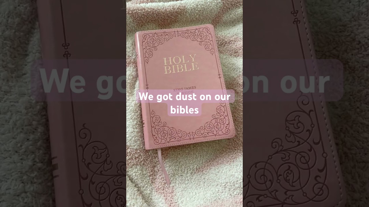 Dust on our bibles🥺#shorts#bible#pink#cute
