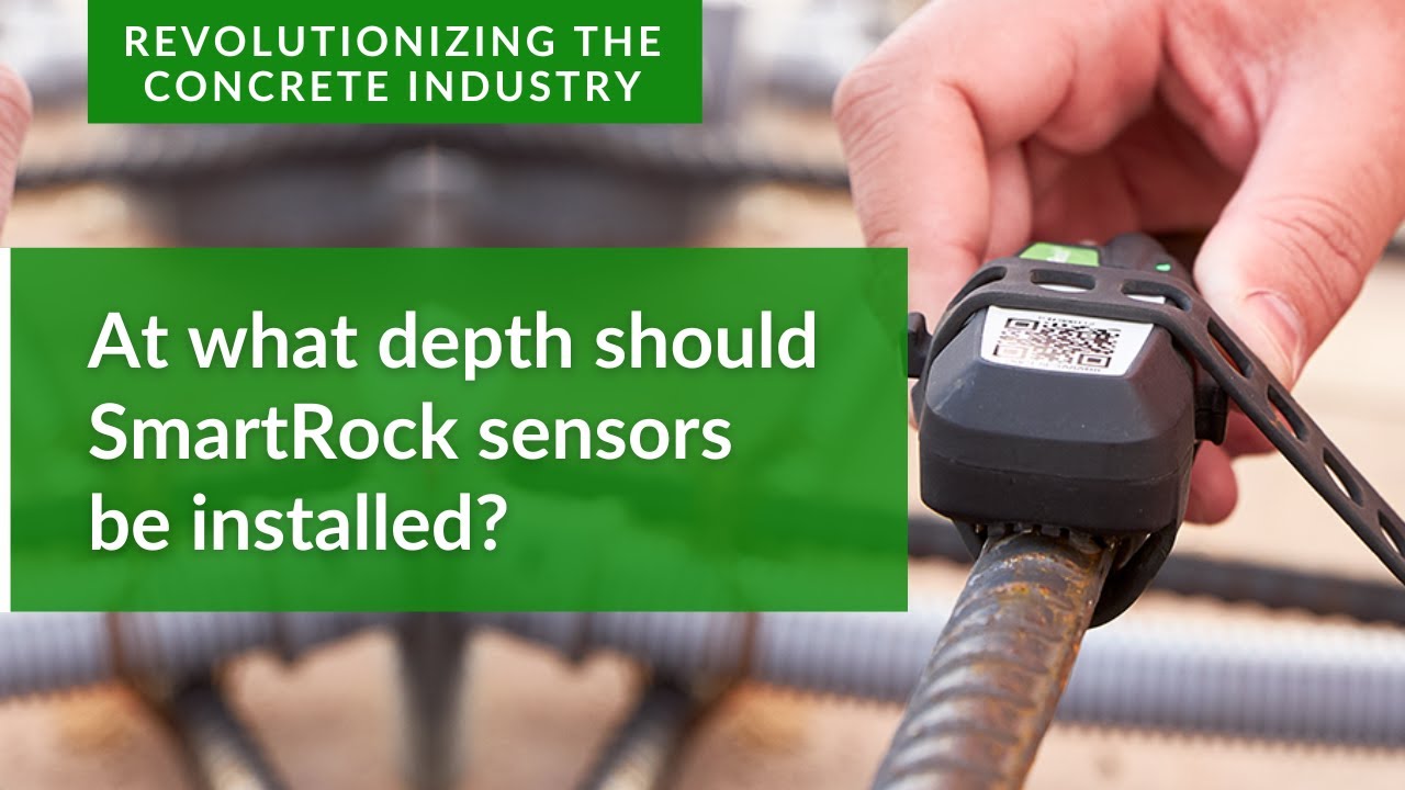 At what depth should SmartRock® sensors be installed?