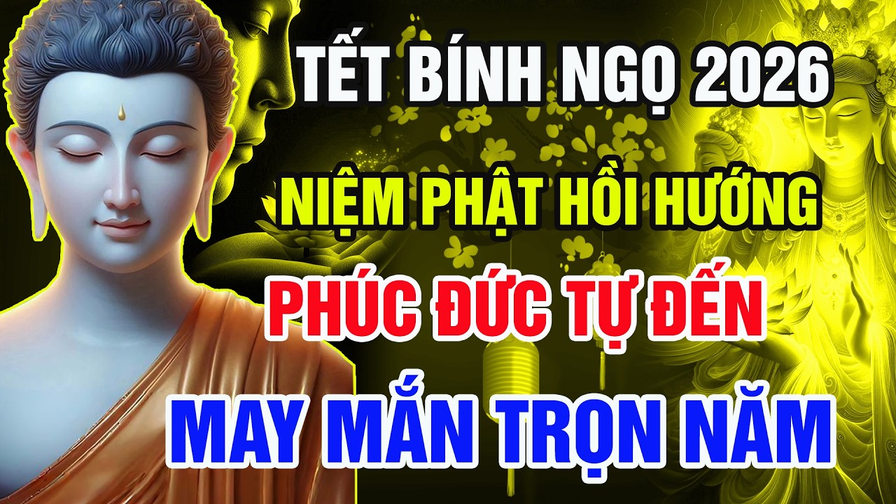 Tết Bính Ngọ 2026 – Niệm Phật Và Hồi Hướng Câu Này – Phúc Đức Tự Đến, May Mắn Trọn Năm