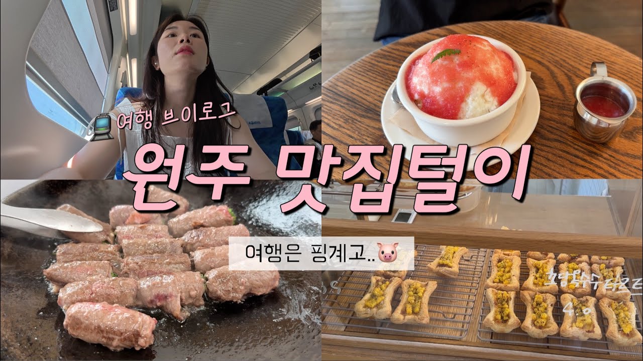 먹으려고 간 원주 브이로그🐷