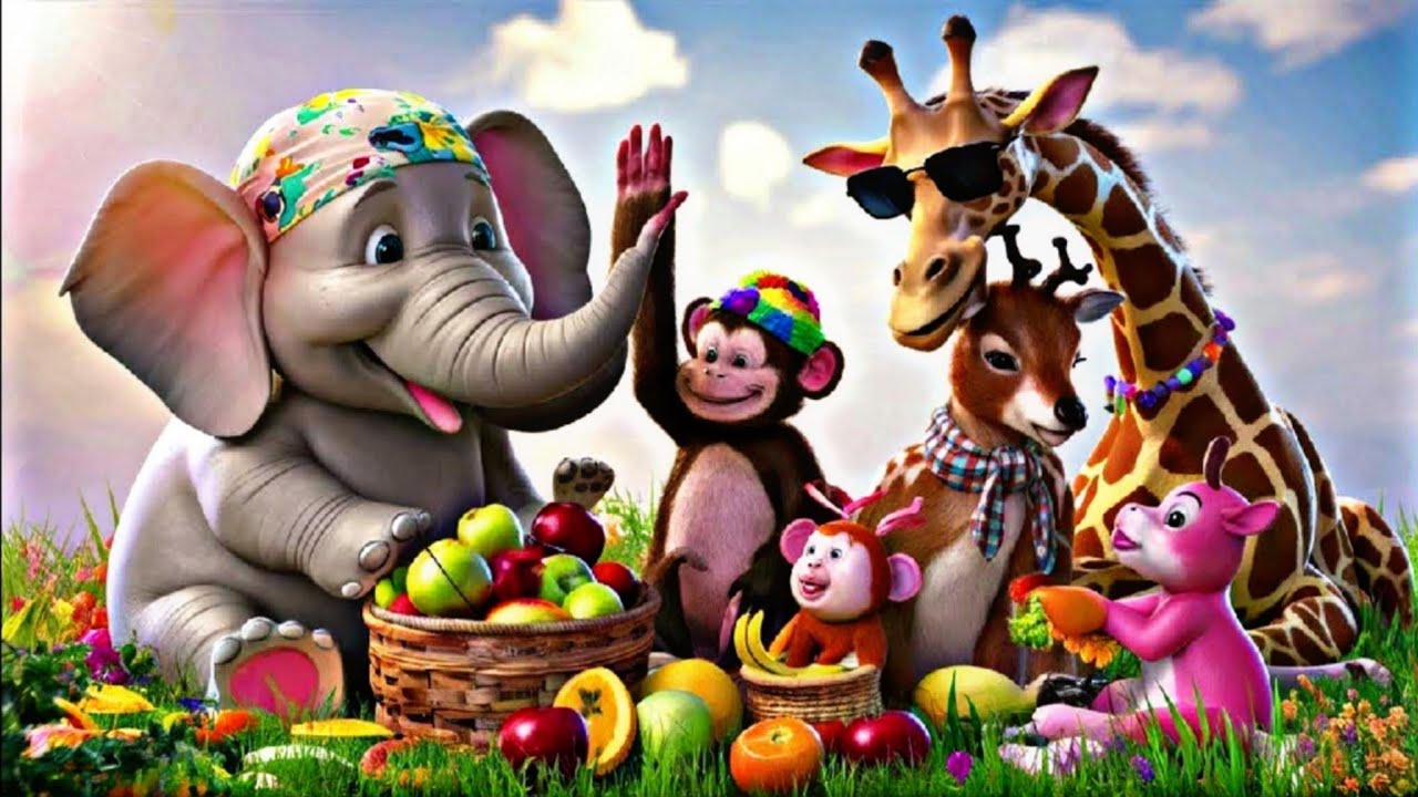 Jungle Friends Adventure | Fun Animal Song for Kids | Hello Baby Nursery rhymes.
