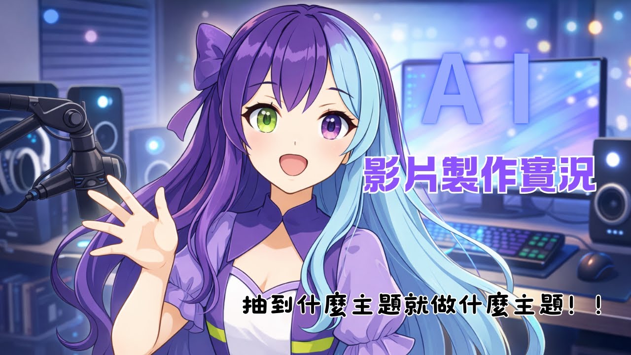 「AI短影音製作實況，影片主題大轉盤，抽到甚麼主題就做甚麼！！」(修正版)