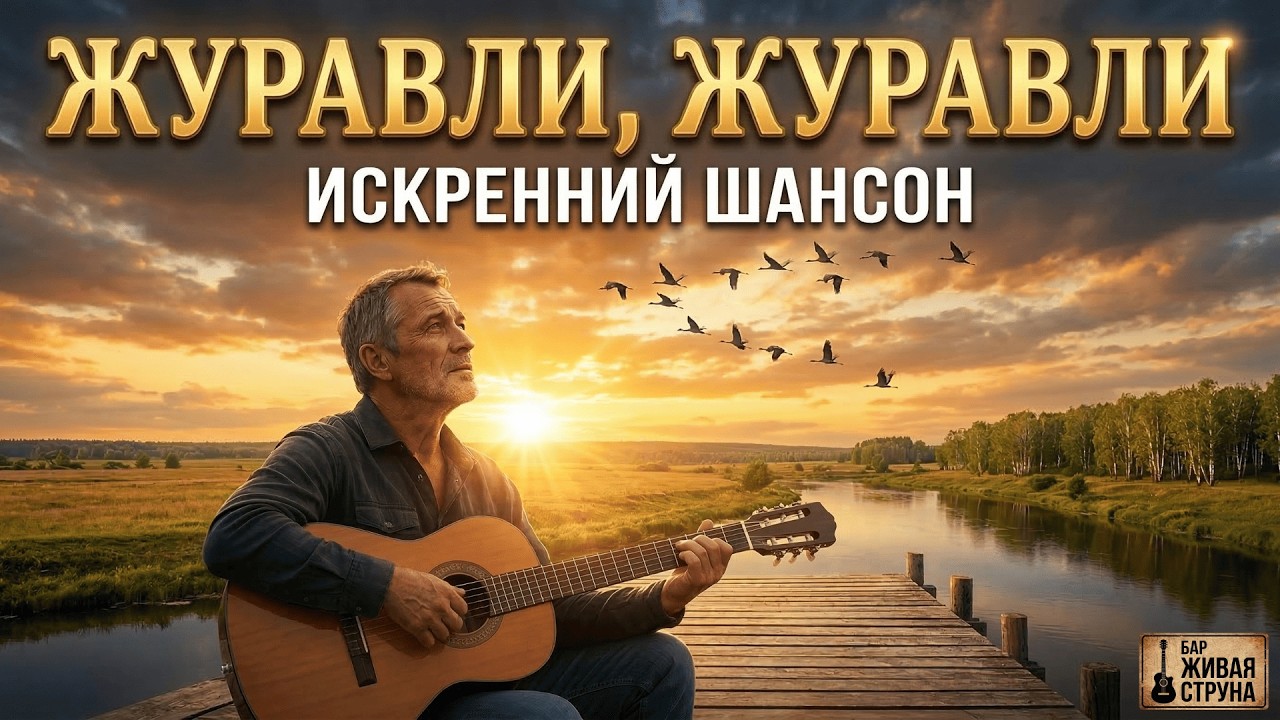ЭТА ПЕСНЯ ОЧИЩАЕТ ДУШУ! Красивый и светлый шансон о возвращении домой. &laquo;Журавли&raquo;