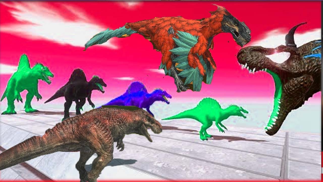POWERFUL HUGE DINOSAURS LOSE TO SMALL ONES IN ANIMAL REVOLT BATTLE SIMULATOR