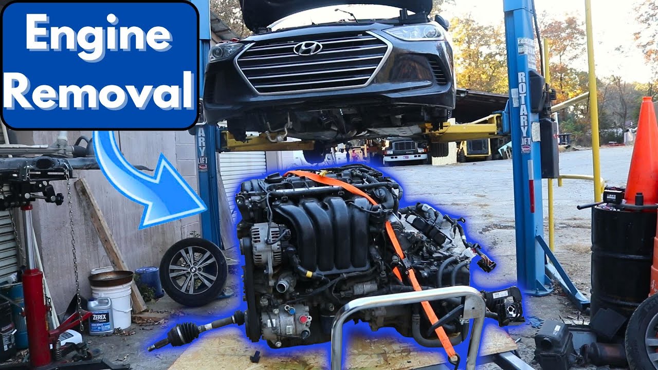 How to remove Engine and Transmission on a 2017+ Hyundai Elantra
