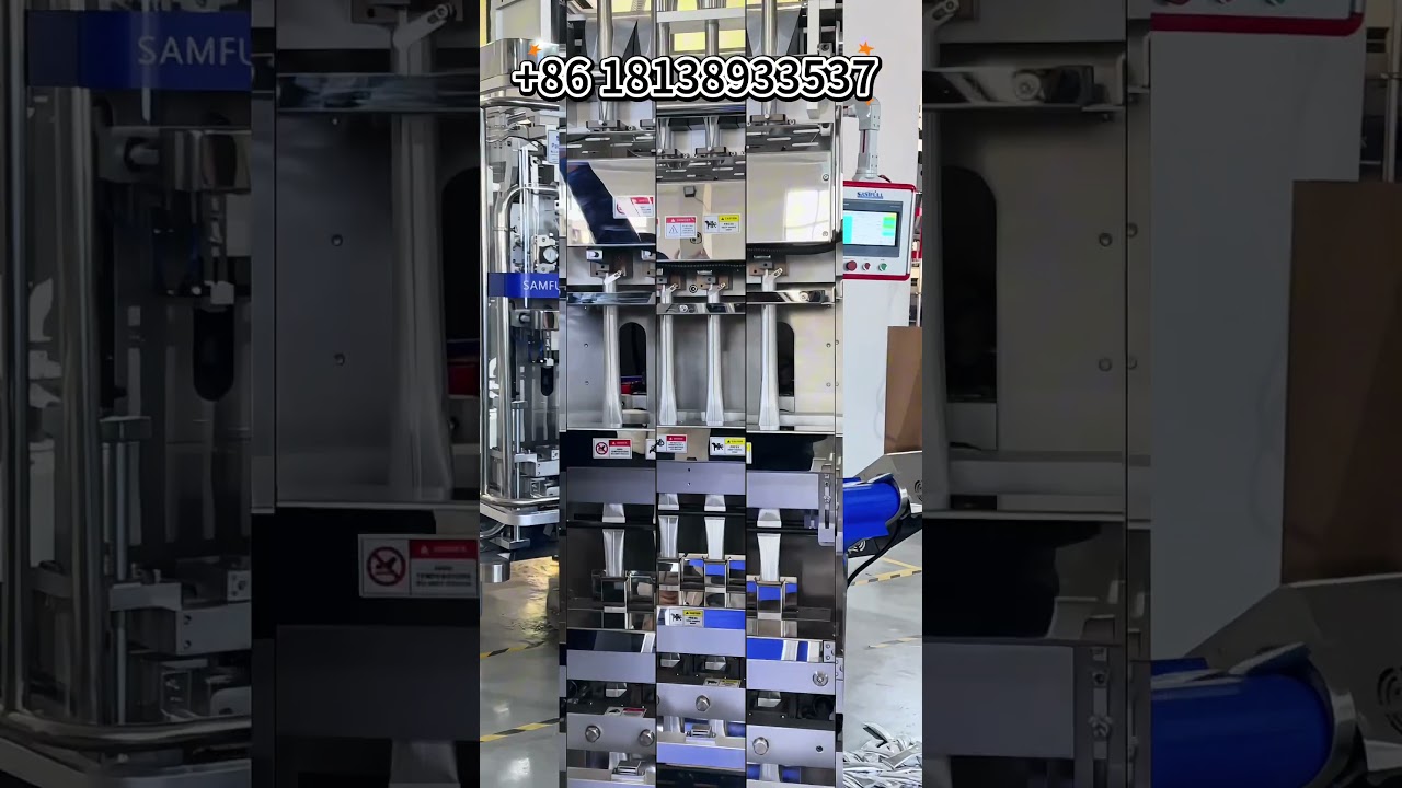 Instant coffee powder 30g stick packaging solution, 4-lane multilane powder machine. 