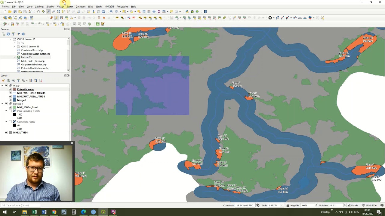 QGIS 2 Lesson 18 - More labelling using scale dependent visibility