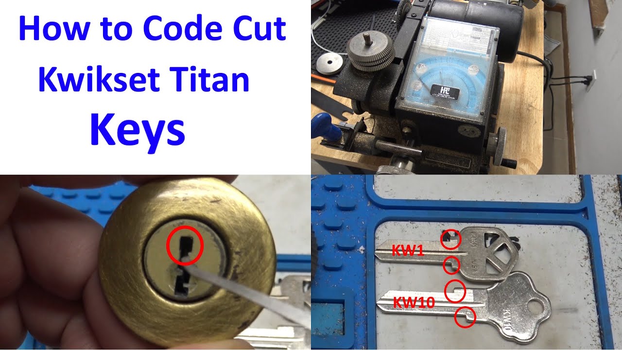 (547) How to Code Cut Kwikset Titan Keys