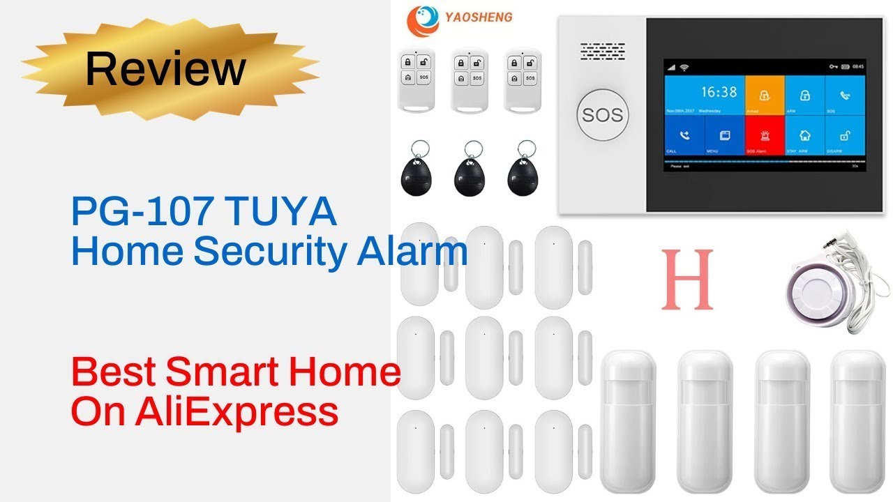 Review PG-107 TUYA Home Security Alarm - Best Smart Home Product On Aliexpress