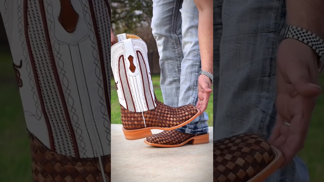 Check Out Our Exclusive TBR Style, Our Handcrafted Tan Basketweave Boots For