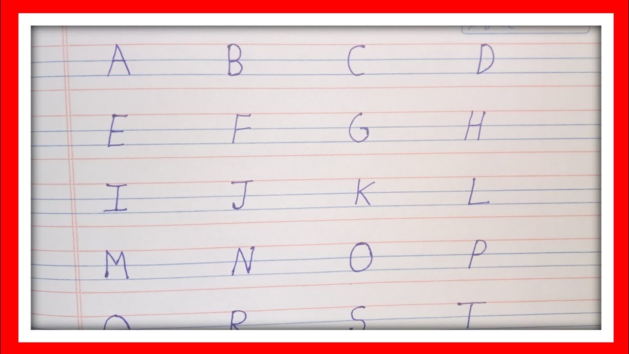 Learn Alphabets A to Z l In capital letter 