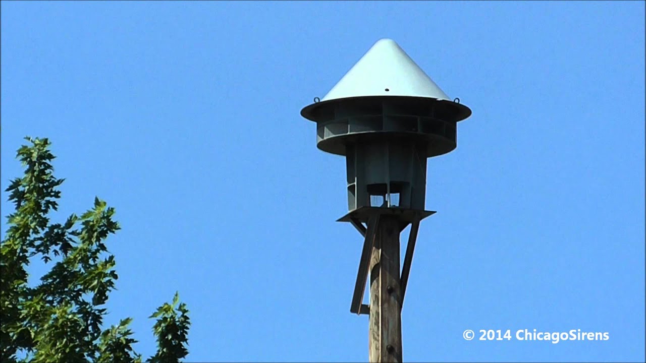 ACA Cyclone 125, Alert & Attack; Bensenville, IL (Illinois Statewide Monthly Siren Test)