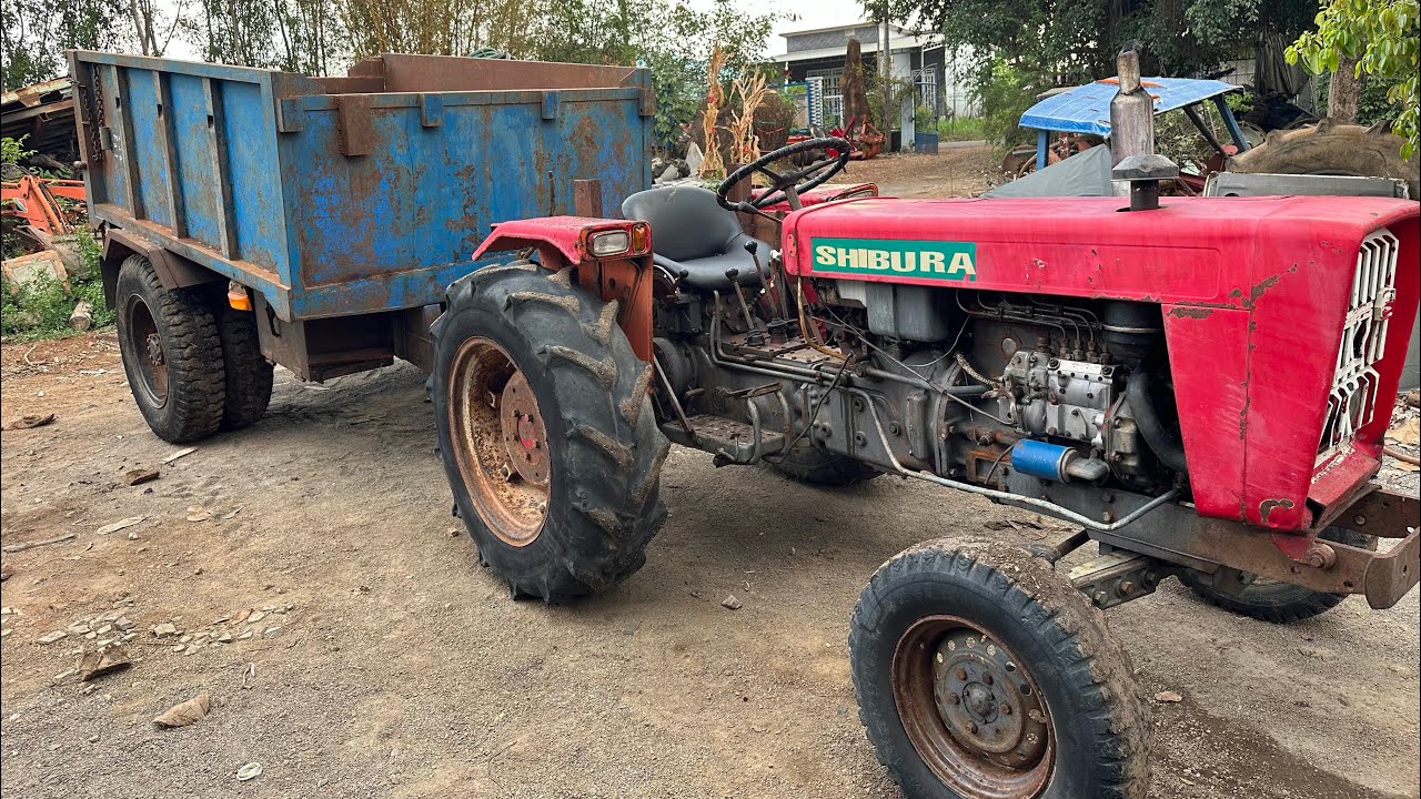 Shibaura S1500 có Rơ moóc 1m9x2m5 có ben giá 52 triệu. Ae quan tâm LH 0878.305.986 Cô Ba Máy Cày