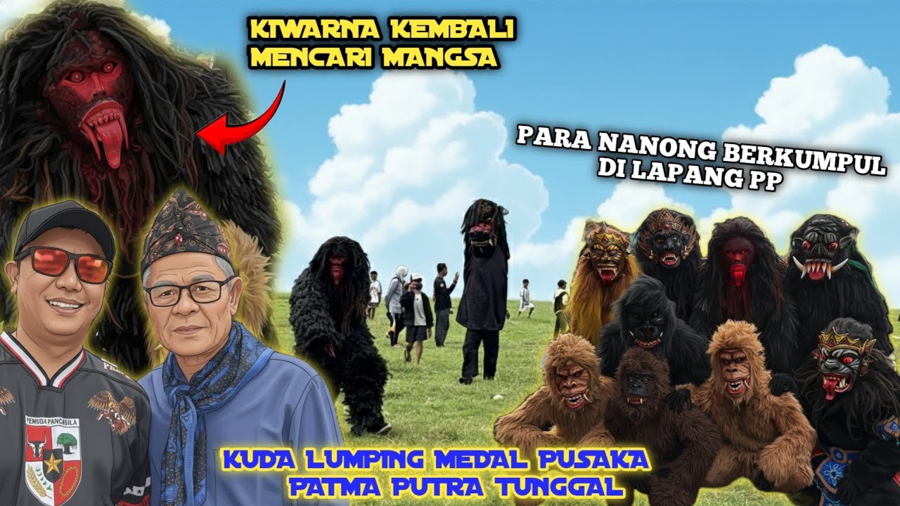 SEMUA GERANDONG KUMPUL DI LAPANG DAN KEMBALI MENGEJAR BOCIL - KUDA LUMPING MEDAL PUSAKA PATMA