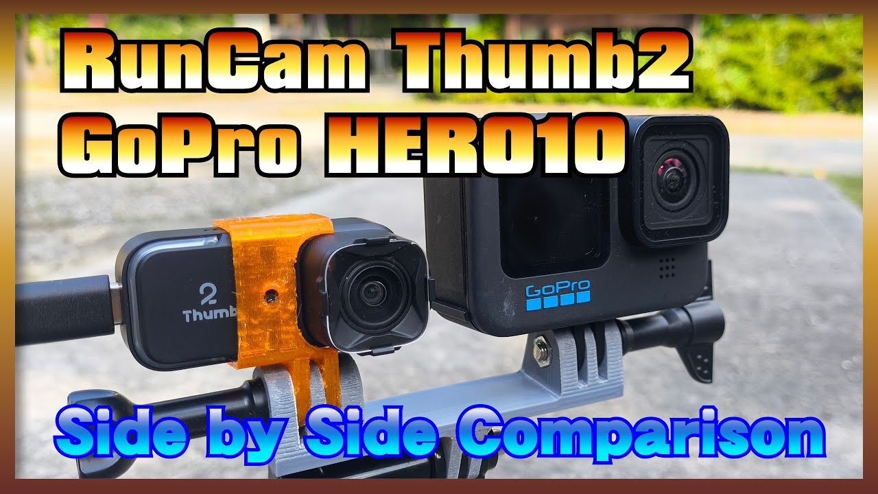 【4K 60fps】RunCam Thumb2 vs GoPro10 Side by Side Comparison