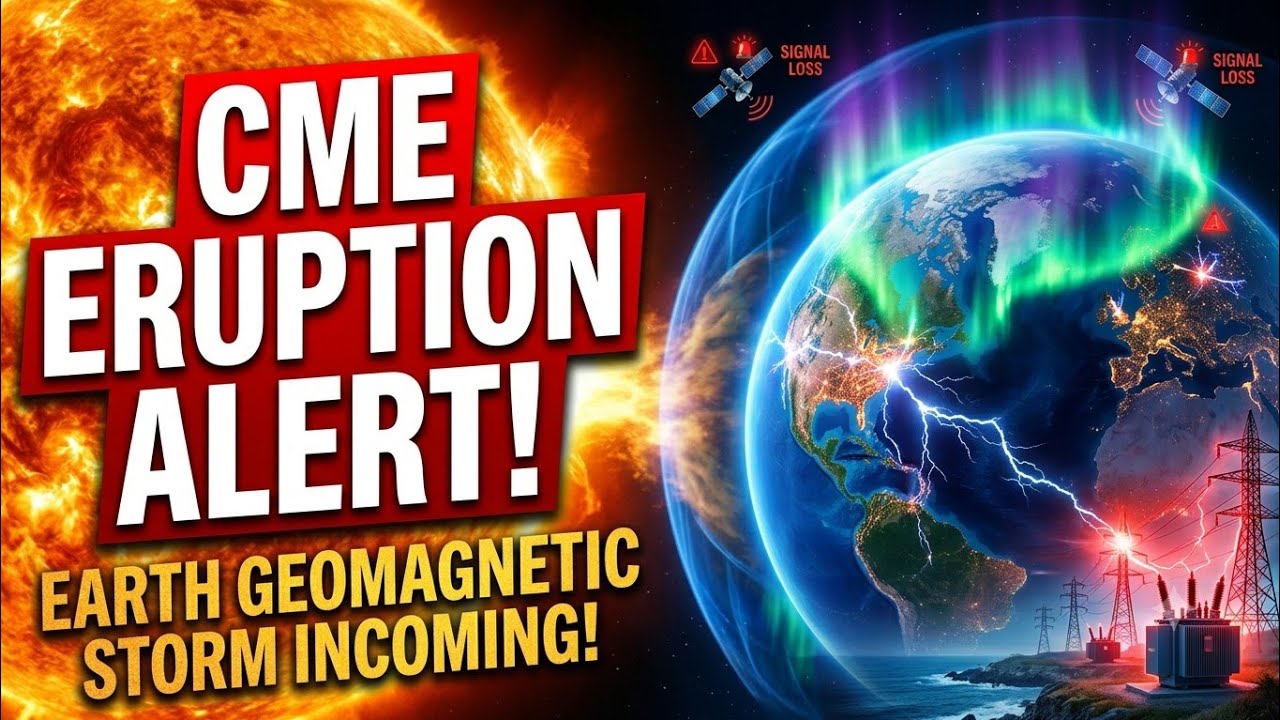 CME Eruption Alert! Massive Solar Storm Heading Toward Earth | Solar Plasma Threatens Earth's Grid