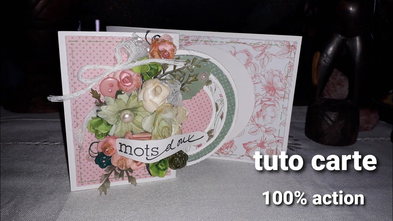 Tuto carte/ 100% action/ facile.