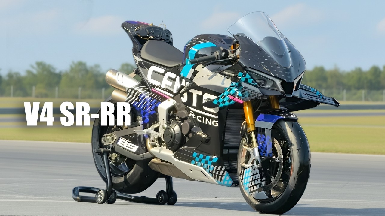 CFMoto V4 SR-RR 🔥 Новый супербайк с двигателем V4 объемом 1000 куб. см, способный составить конку...