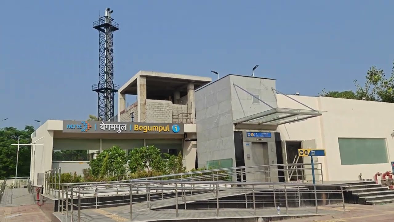 Begampul metro station rrts namo bharat metro train 