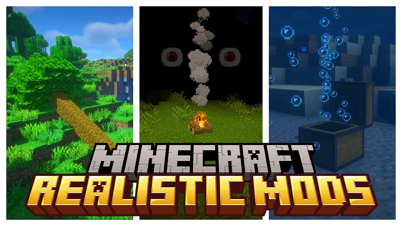 The TOP 10 REALISTIC Mods for MINECRAFT!