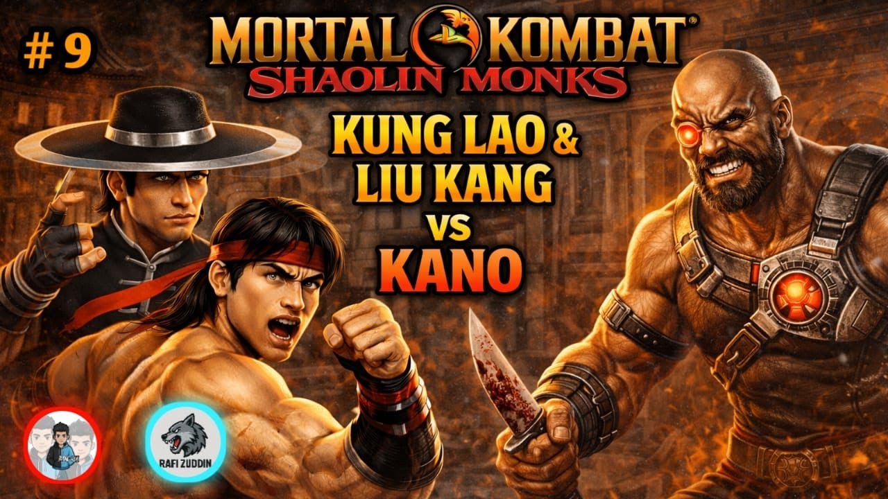 MELAWAN KANNO SEBELUM MENGALAHKAN SHAO KAHN BOSS AKHIR MORTAL KOMBAT SHAOLIN MONKS #9 @BANG-RULLL