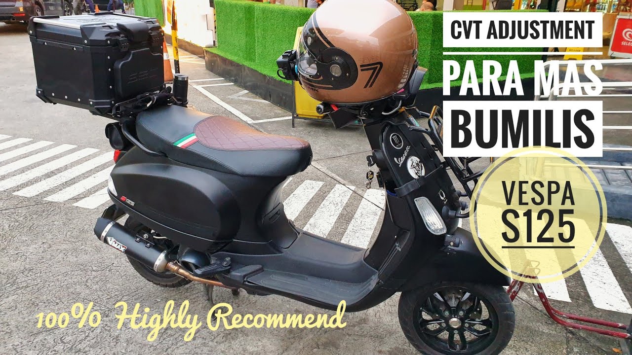 Vespa S125 CVT Upgrade para mas Bumilis Vlog122 #marinoriderph #vespaS125 #vesparider #vespa #vcop