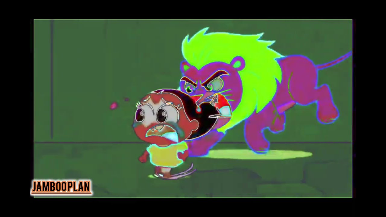 Angry lion cheasing Monica super effect bu GAMMA VISION 