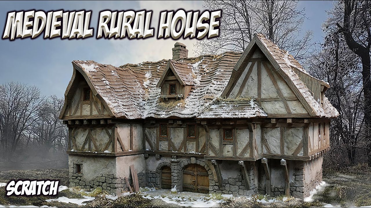 How to build a realistic rural medieval house  / Tutorial