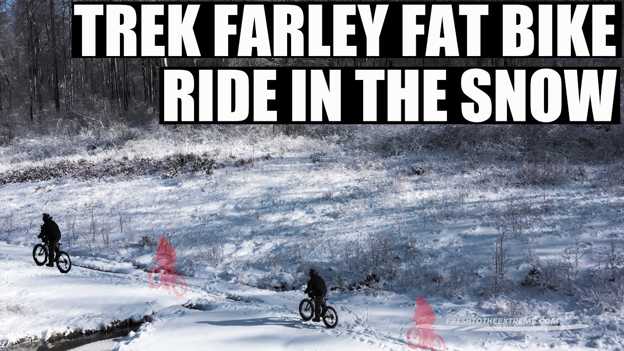 Trek Farley 9.6 Review | Fatbiking in the snow | Bonus! Drone Footage