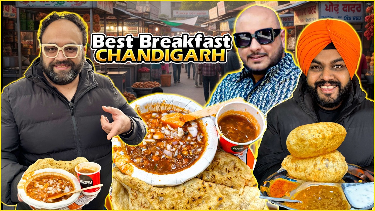 Best Breakfast In Chandigarh | Kaale Ke Chole Kulche, Mattru Tikki, Nanak Sweets, Cutlet And Lassi