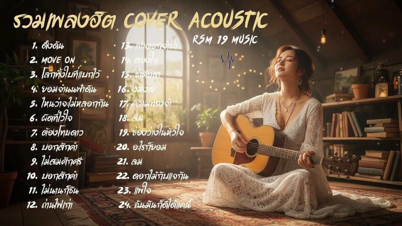 รวมเพลง Cover Acoustic  | ฟังยาวต่อเนื่อง ฟังแล้วคิดถึงวันเก่าๆ