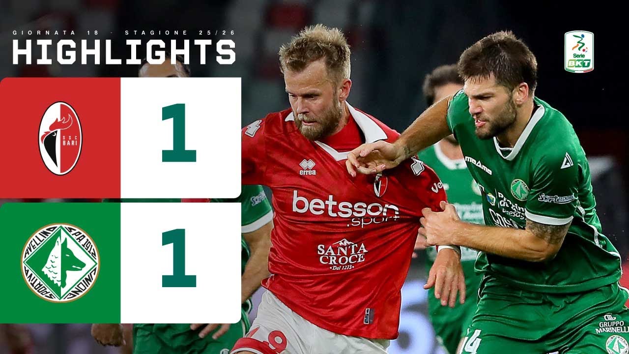 Bari - Avellino 1-1 | Un gol per parte al SAN NICOLA | HIGHLIGHTS Serie BKT