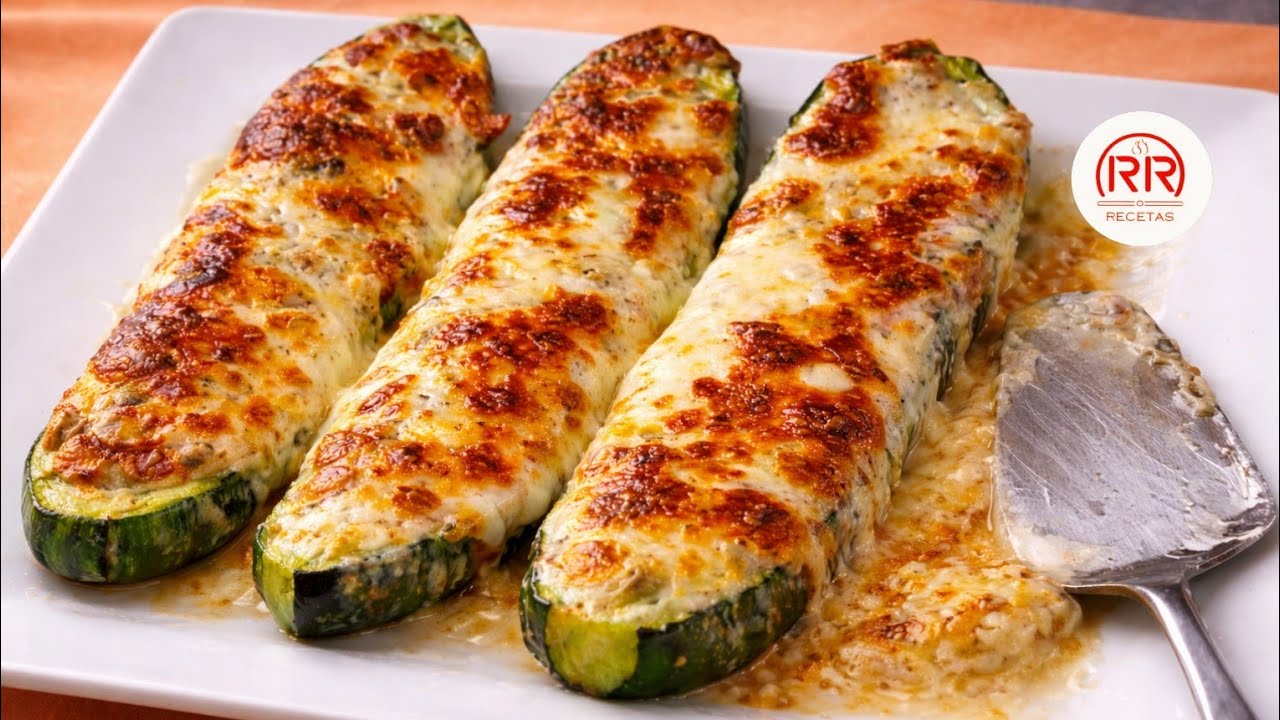 Calabacines Rellenos con Bechamel 🧀 | Receta Rápida y Rica que Siempre Sale Bien