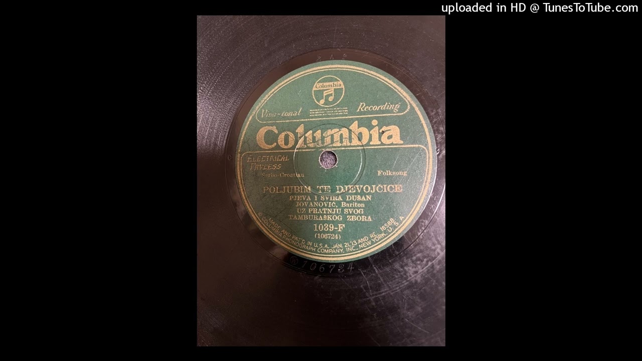 Dušan Jovanović - Poljubim ti, devojčice (1926.)