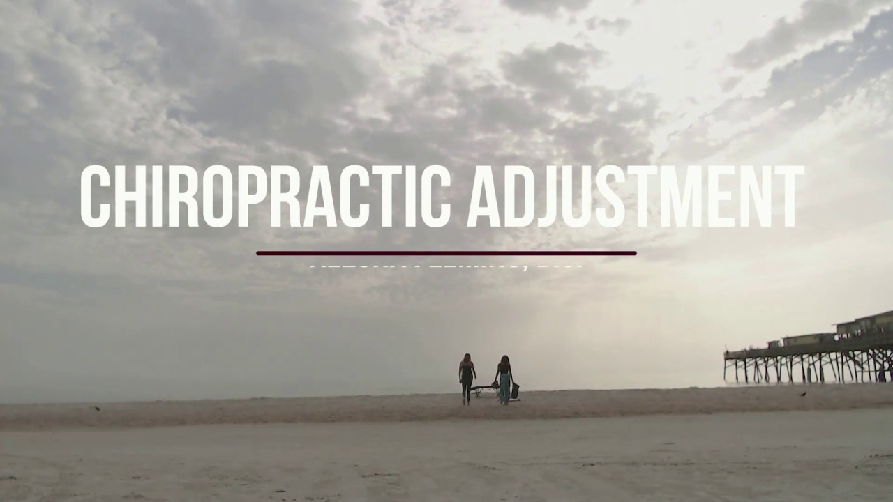 Chiropractic Adjustment - On the Beach!